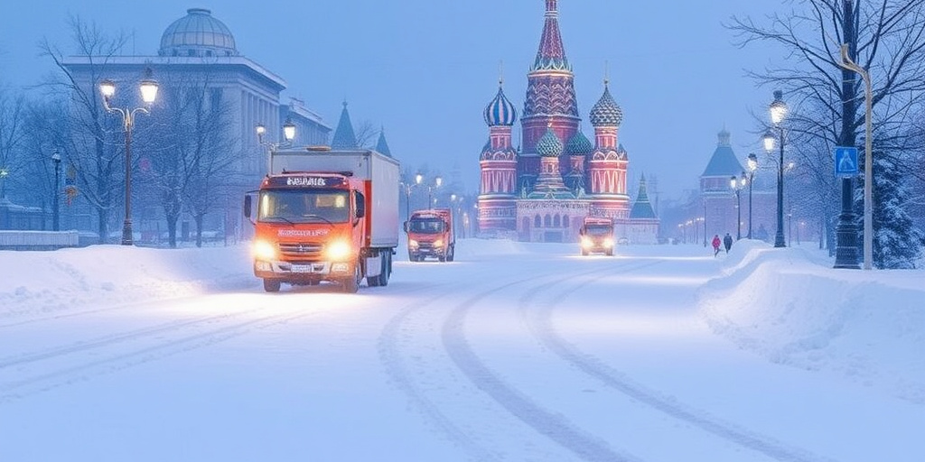 Mosca impiega 130.000 persone per la rimozione della neve