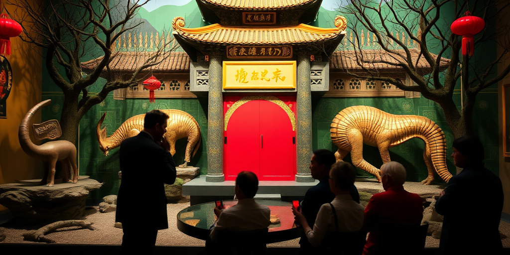 Museo di Storia Naturale di Pechino ospita serata di fine anno con costumi di illusioni