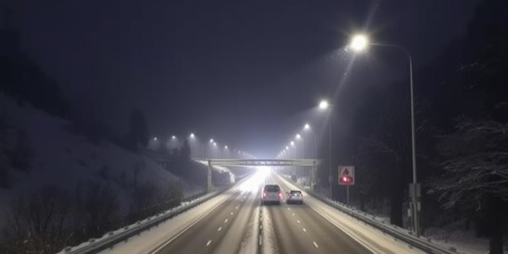 Neve di un metro sul Monte Settepani, A7 Savona