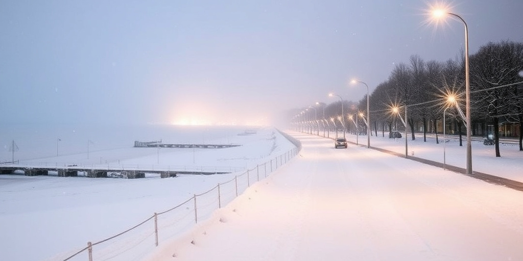 Neve sulla costa romagnola: Rimini e Riviera imbiancate per l'Epifania