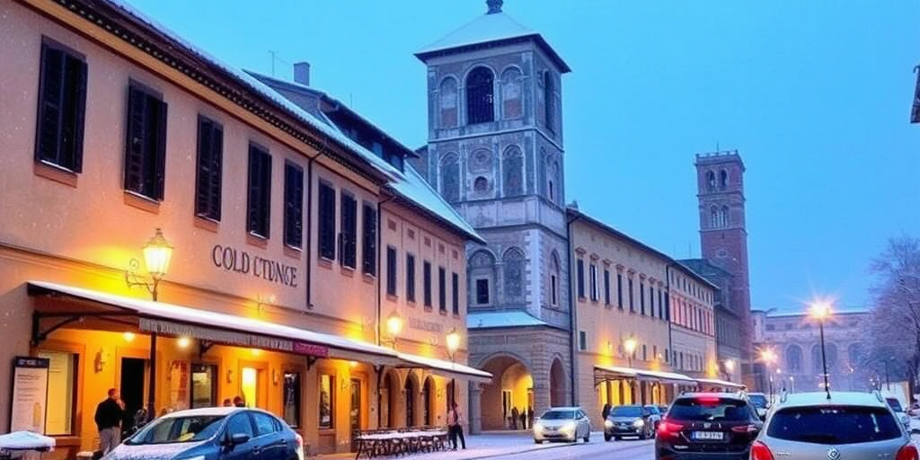 Nevicata a Siena: chiusura di tutte le scuole e riduzione dell'uso dell'auto