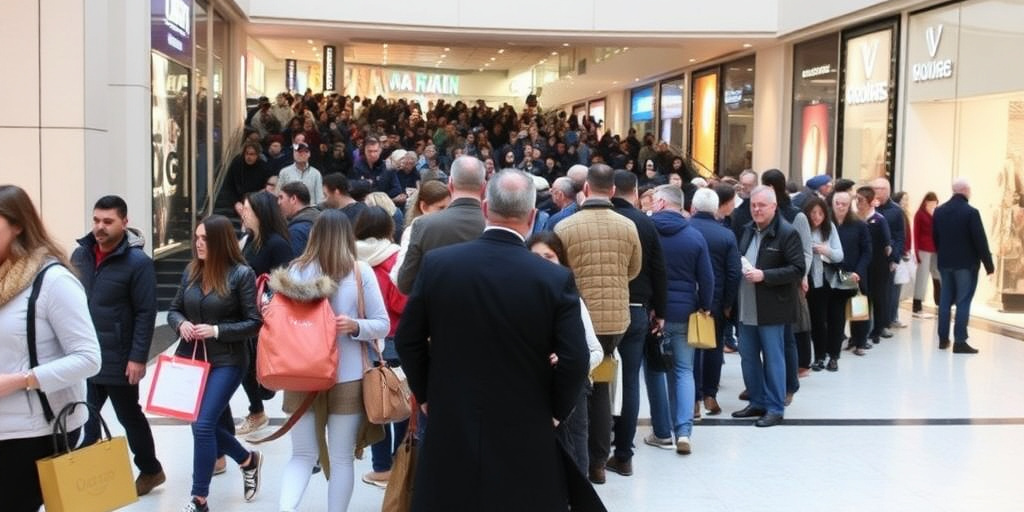 Oltre 1000 persone in fila per le offerte di apertura del nuovo centro commerciale del Fiorentino