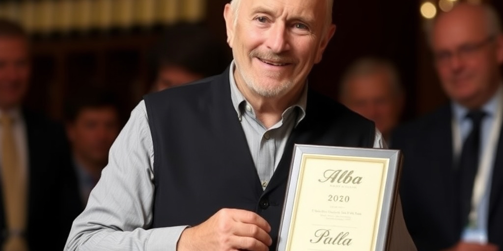 Paolo Conte riceve il Tartufo dell'Anno dalla fondazione Alba