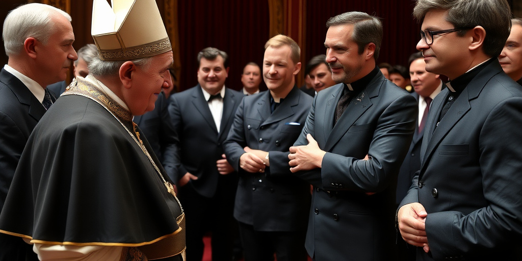 Papa Leone XIV incontra gli artisti del Cirque Zoppis durante la prima udienza generale