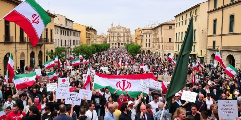 Perugia: piazza riunita per l'Iran con Radicali, centrosinistra e centrodestra