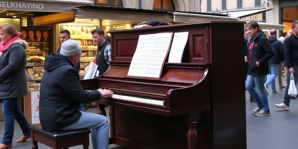 Pianoforte al mercato di San Silverio: performance con senzatetto diventa virale