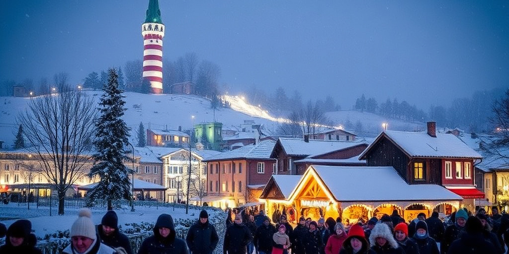 Pieve Torina invernale: neve, luminarie e Paese dei Balocchi aprono.