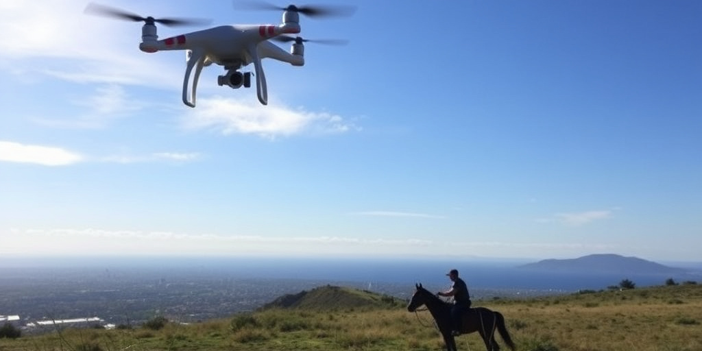 Polizia di Catania blocca corsa clandestina di cavalli con droni