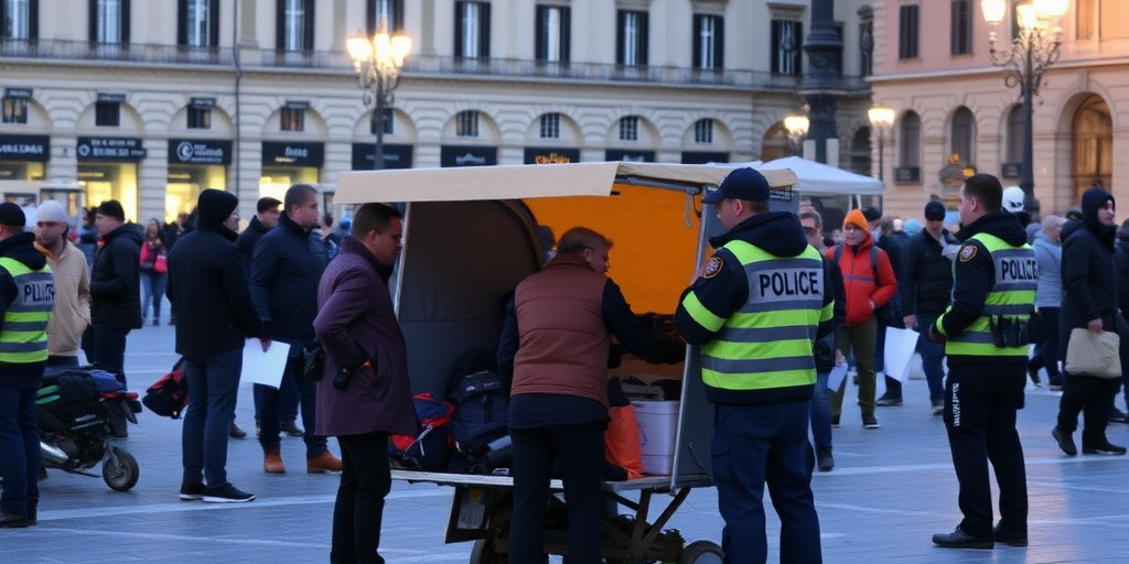 Polizia locale effettua sopralluoghi a Piazza d'Armi per migranti esposti al freddo