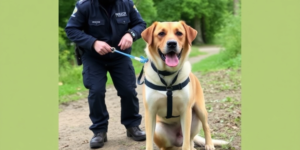 Polizia locale salva cane abbandonato legato a un palo