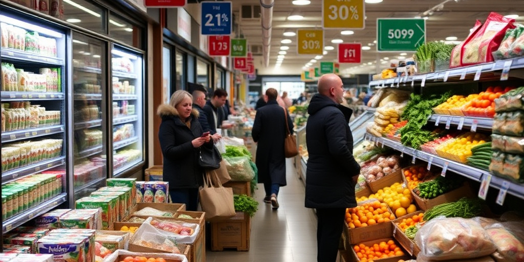 Prezzi alimentari in Italia salgono del 4 % a Napoli a dicembre