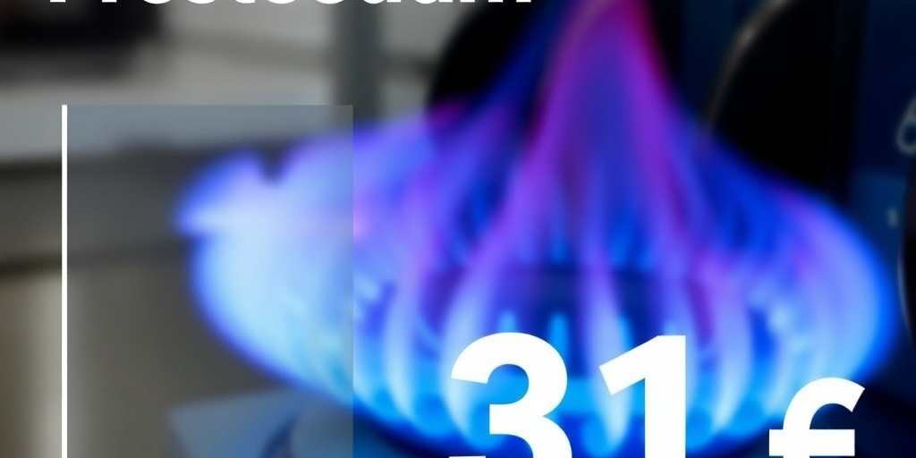 Prezzo del gas naturale sul TTF di Amsterdam scende sotto i 31 euro per metro cubo