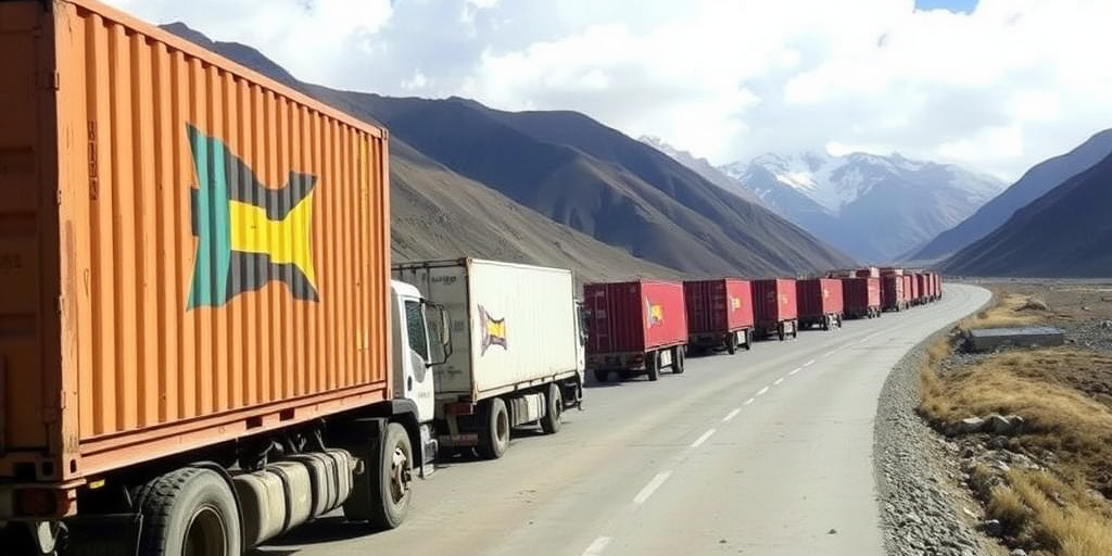 Primo trasporto di camion container dal Tibet al Nepal: apertura di un nuovo collegamento interconfine