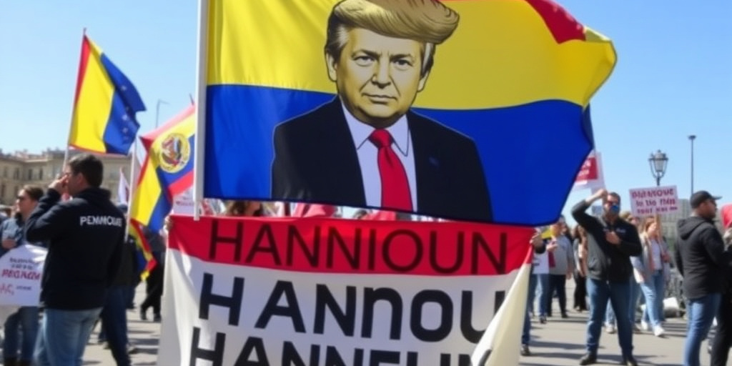 ProPal si manifesta a Genova chiedendo la liberazione di Hannoun, con bandiere venezuelane e slogan anti‑Trump