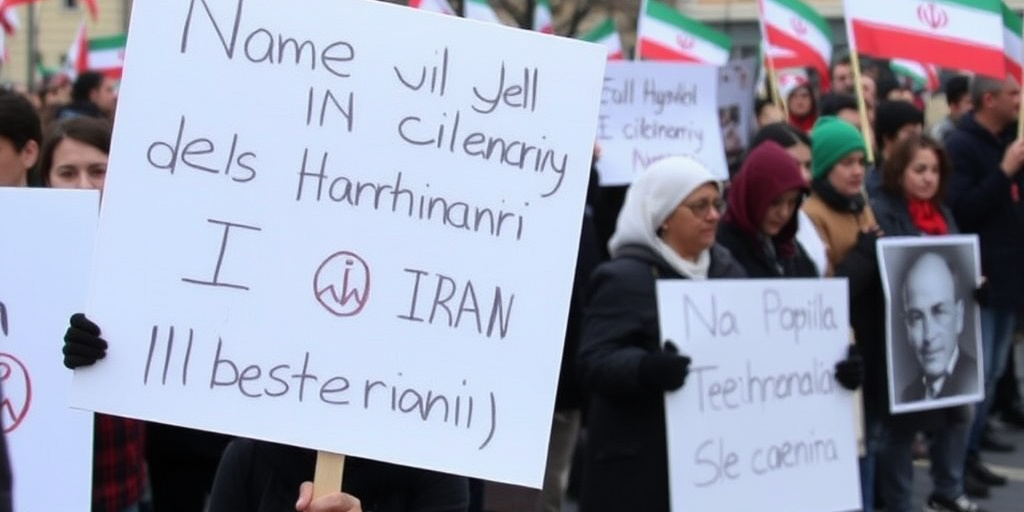 Protesta a Ancona in memoria delle vittime dei massacri in Iran