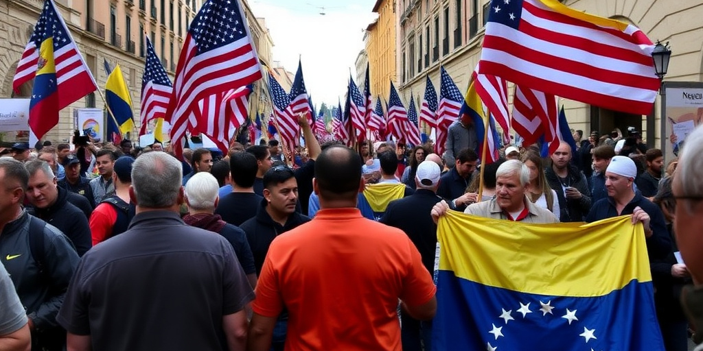 Protesta a Roma: corteo dall’Esquilino all’Ambasciata degli Stati Uniti con bruciatura di bandiere americane