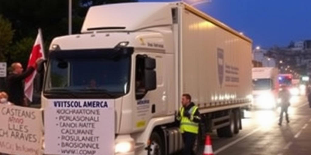 Proteste a Bagnoli: cittadini bloccano i camion destinati al cantiere dell'America's Cup