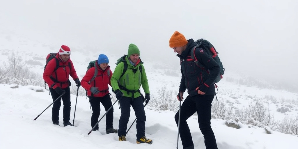 Quattro escursionisti casertani salvati dal soccorso dopo essere rimasti bloccati dalla neve nel Parco della Maiella