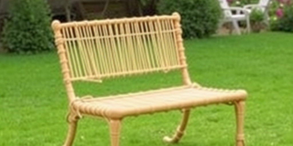 Questo puoi farlo: costruire una sedia da giardino con tronchetti e corda