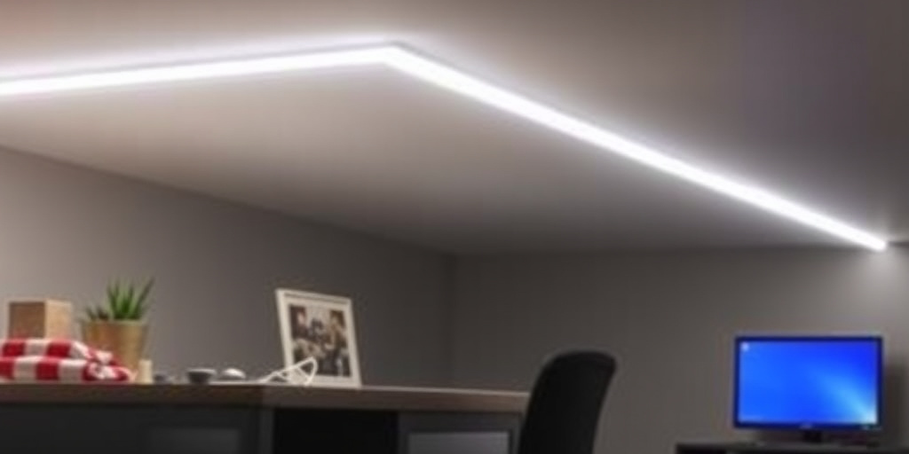 Questo puoi farlo: installare una striscia LED sotto il piano di lavoro per illuminazione diretta