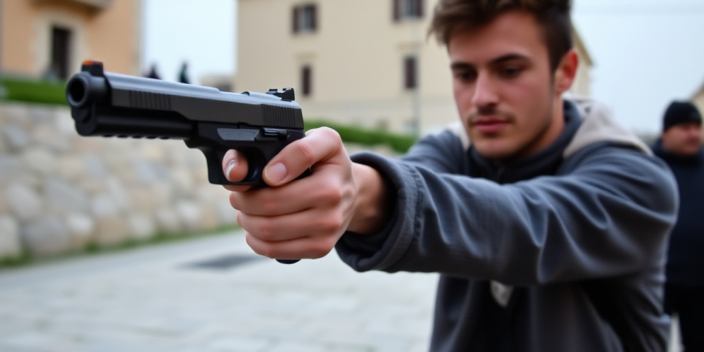 Ragazzo di Taranto spara con pistola durante le festività di Capodanno