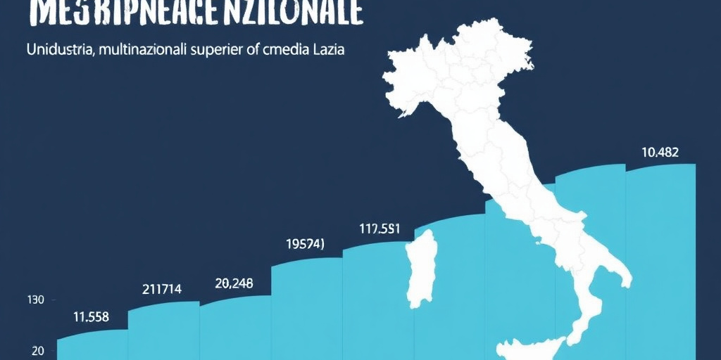 Regione Lazio vede un aumento di multinazionali superiore alla media nazionale