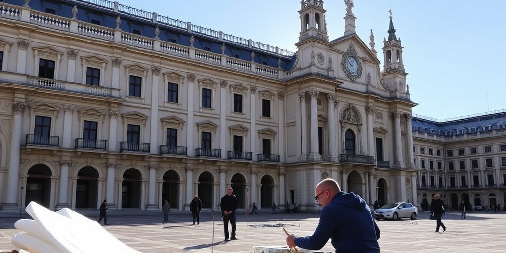 Restauro al Palazzo Reale di Milano: studenti al lavoro mentre Mattarella accoglierà le delegazioni dei Paesi dei Giochi il 6 febbraio