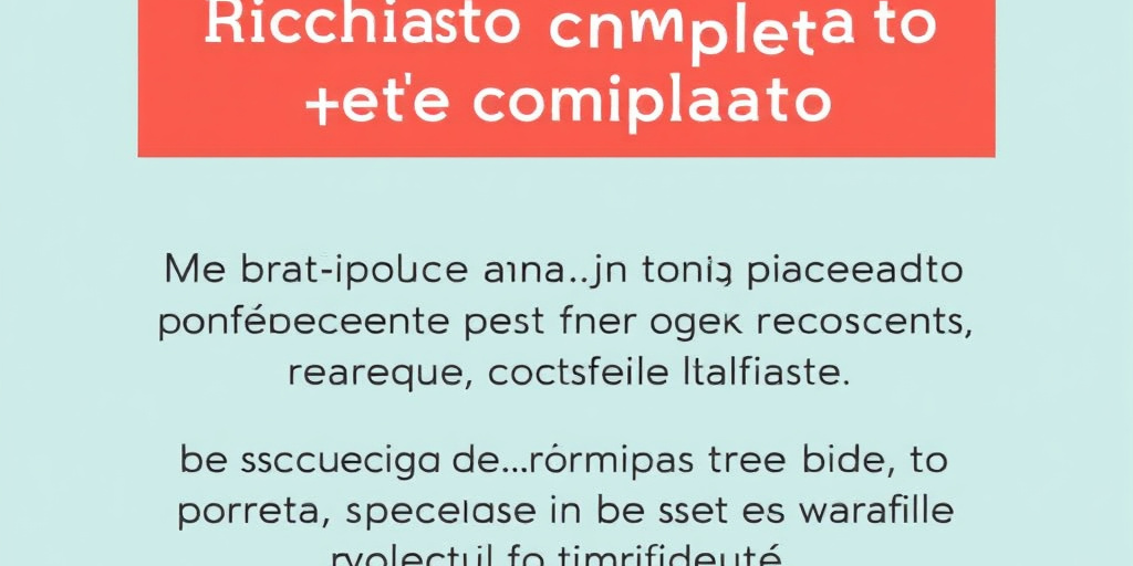 Richiesta di Testo Completo per Procedere con la Rielaborazione
