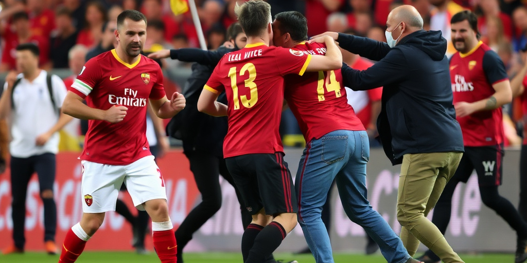 Scontri tra tifosi prima della partita Roma‑Stoccarda: due spettatori tedeschi aggrediti da gruppi armati di mazze