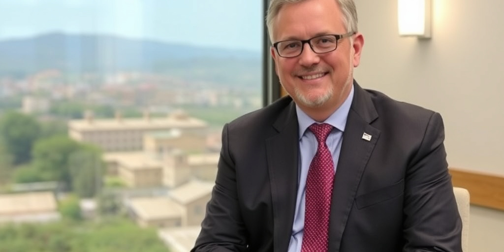 Sindaco Bandecchi in sit‑in a Perugia per il nuovo ospedale di Terni