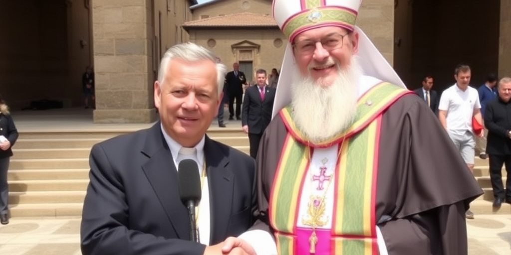 Sindaco Zuccarini accoglie il nuovo arcivescovo di Foligno