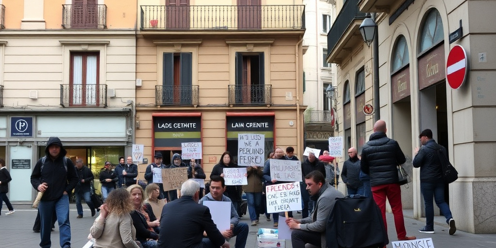 Sit‑in a Esquilino: residenti e commercianti chiedono sicurezza a Piazza Vittorio