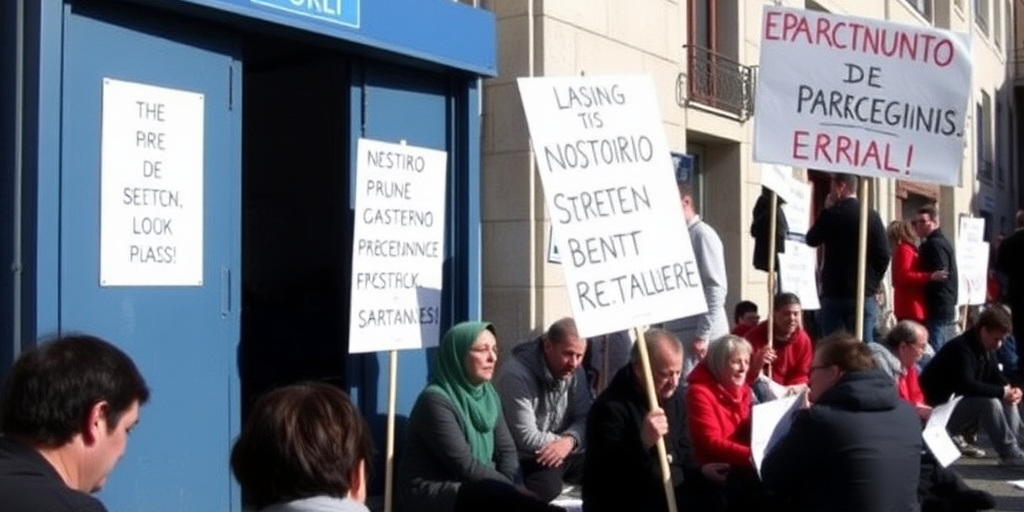 Sit‑in a Santobono: i dipendenti sanitari protestano contro la chiusura del parcheggio