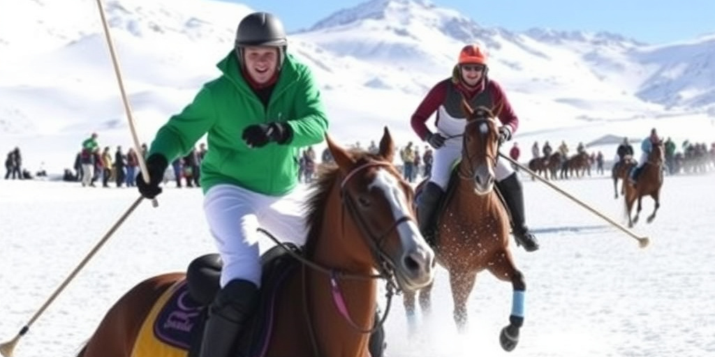 Snow Polo a Courmayeur: torneo dal 7 al 10 con tre giocatori ai piedi del Monte Bianco
