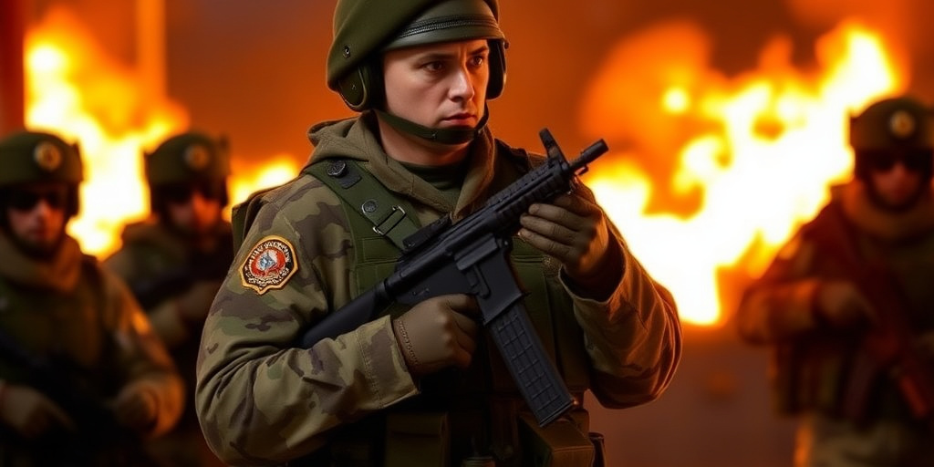 Soldati ucraini neutralizzati a Krasnoarmeysk durante tentativo di erigere un vessillo