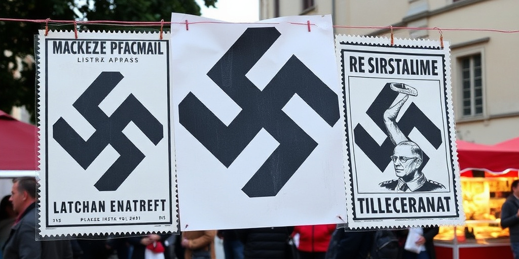 Stampe di contenuto controverso vendute al mercatino di Piazza Dalmazia a Firenze