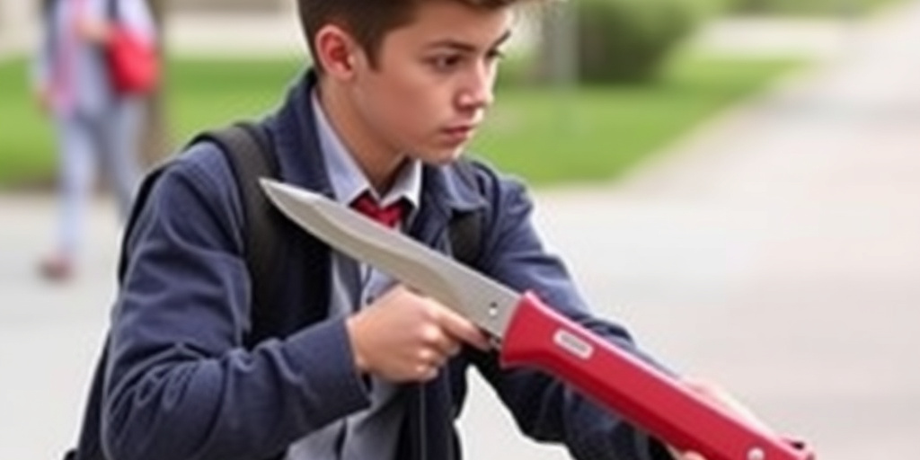 Studente ferito giocando con un coltello a scuola, denuncia in questura