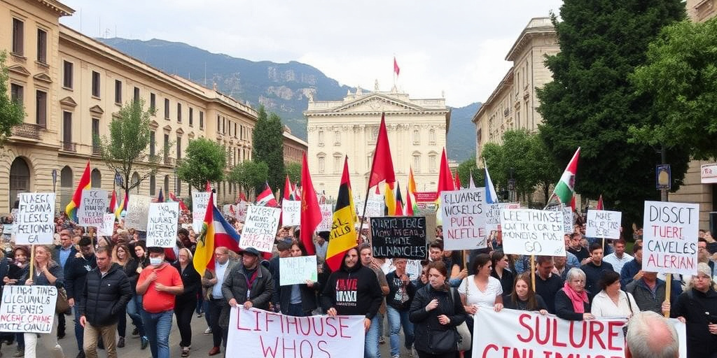 Sulmona: cittadini protestano contro chiusure di imprese e crisi occupazionale