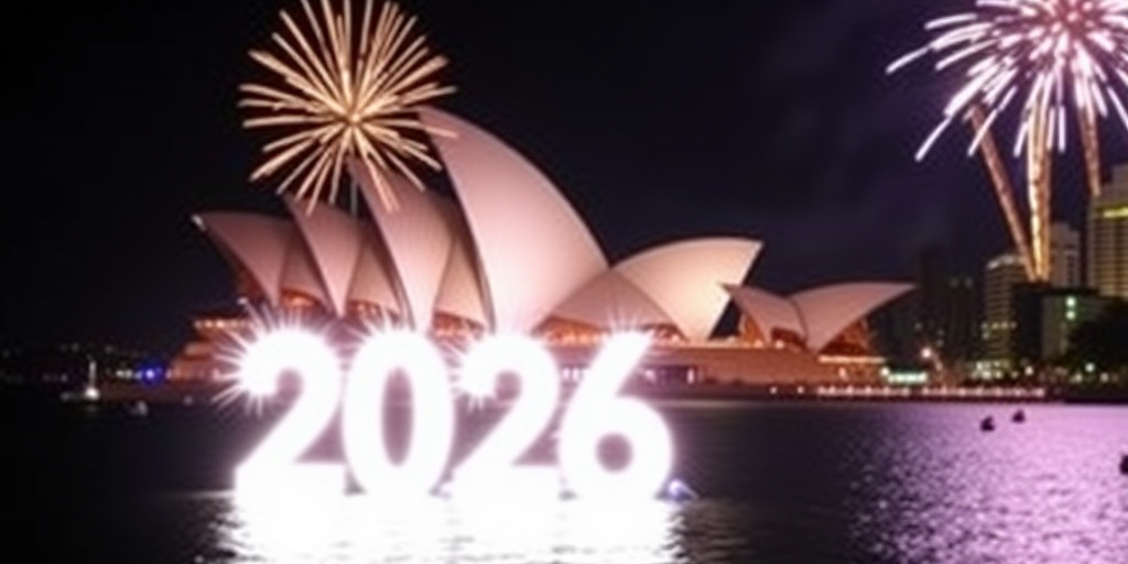 Sydney celebra il 2026 con proiezione di menorah e minuto di silenzio per le vittime di Bondi