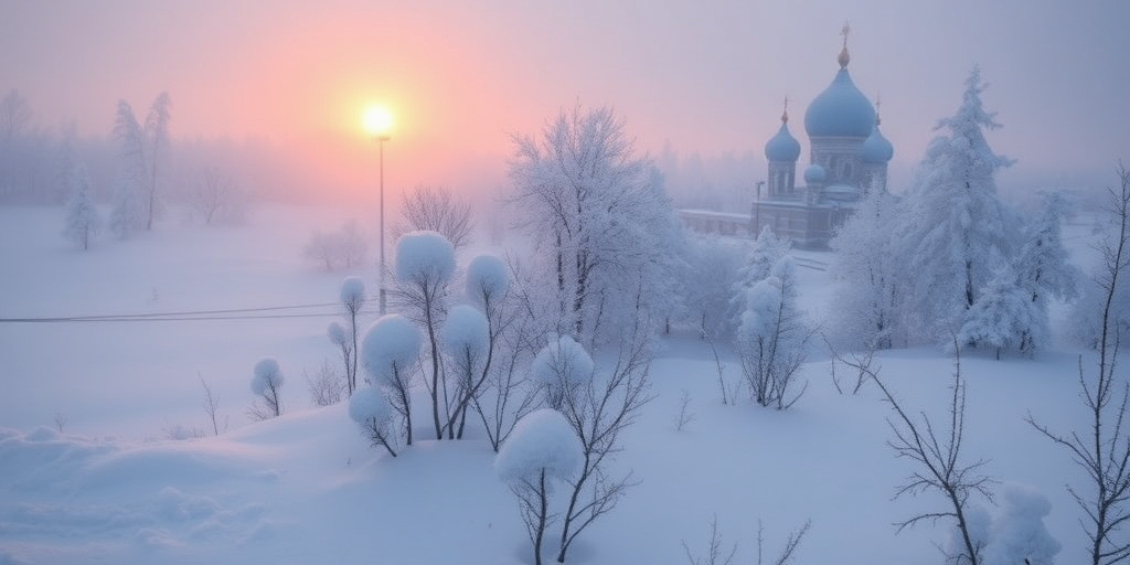 Temperatura in Russia: cali di 5 °C e -40 °C a -50 °C previsti in diverse regioni