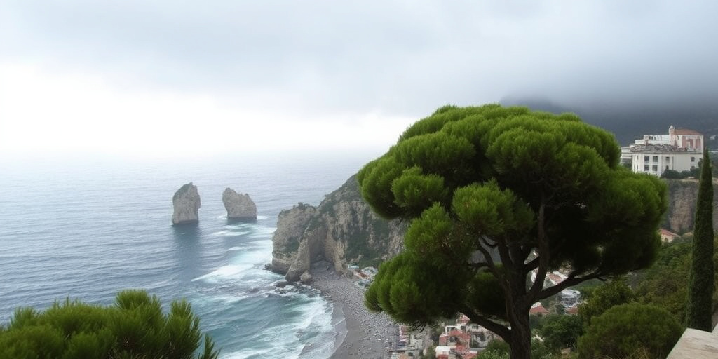 Tempesta intensa colpisce Capri: alberi caduti e strade chiuse