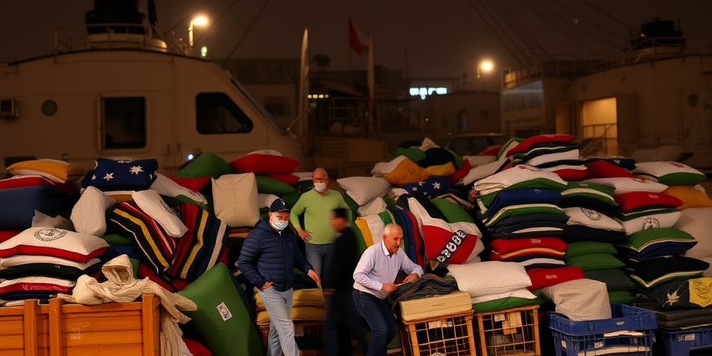 Tende fornite ai palestinesi sfollati a Gaza si abbattano sotto le tempeste invernali