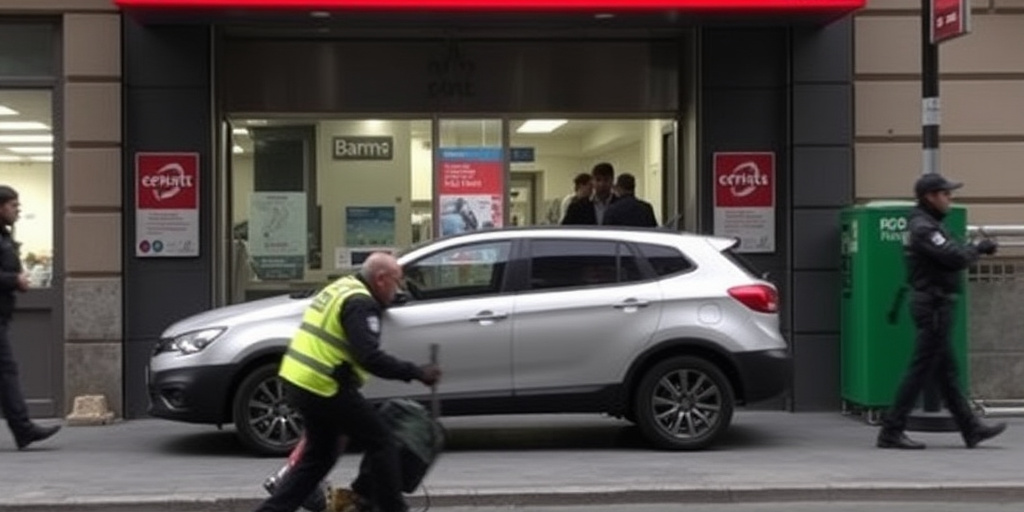 Tentativo di rapina con veicolo in filiale di Napoli: l'operazione fallita e le indagini in corso