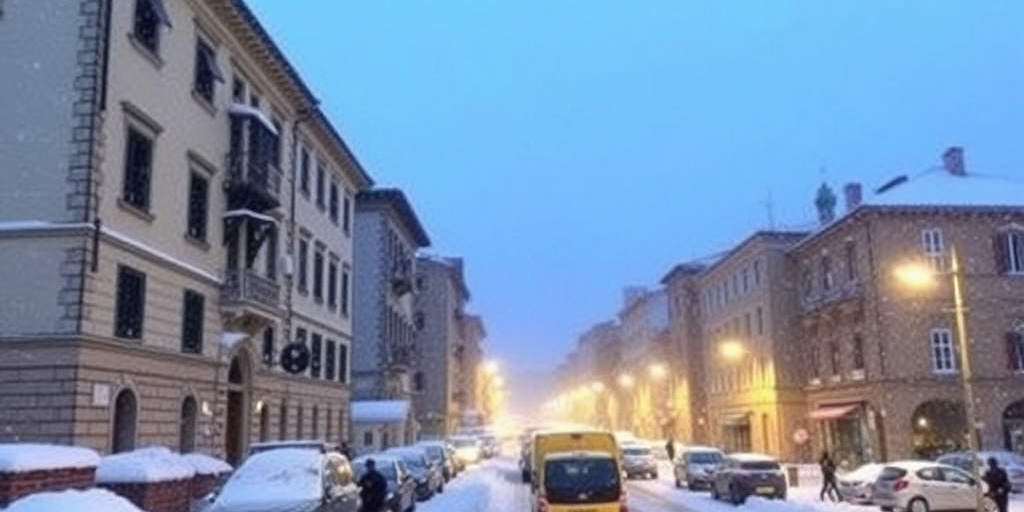 Tolentino: emergenza neve, scuole chiuse e rimozione rami spezzati