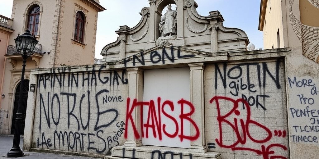 Tre minorenni denunciati per graffiti su monumenti storici a Noto