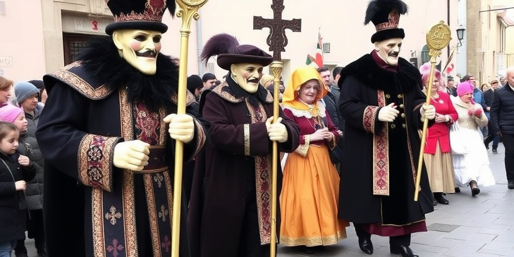 Tricarico celebra il Carnevale e il rito di Sant'Antonio Abate con la transumanza delle mandrie il 16‑17 febbraio