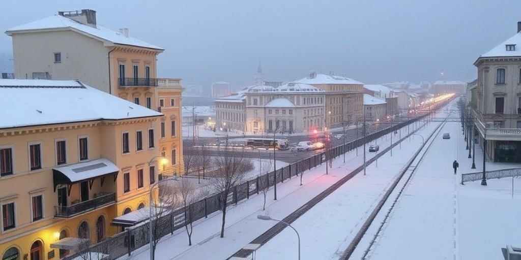 Trieste: primi fiocchi di neve accompagnati da bora e calo di temperatura