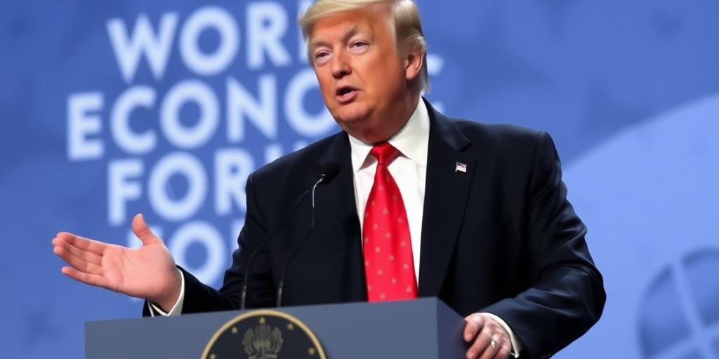 Trump si definisce dittatore durante il suo intervento al World Economic Forum di Davos