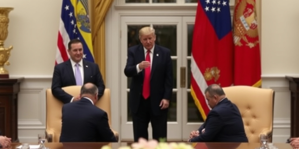 Trump si incontra con dirigenti di 17 aziende petrolifere per discutere la situazione venezuelana