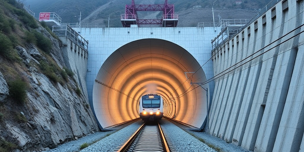 Tunnel di 6 465 metri completato nella sezione Xiyu della ferrovia ad alta velocità